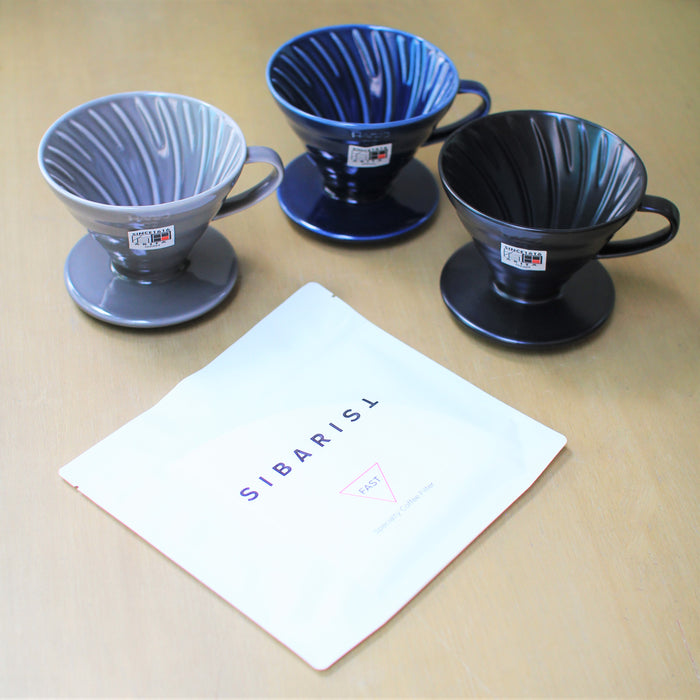 [Bundle Price] Hario V60 02 Ceramic Dripper + Sibarist Filter